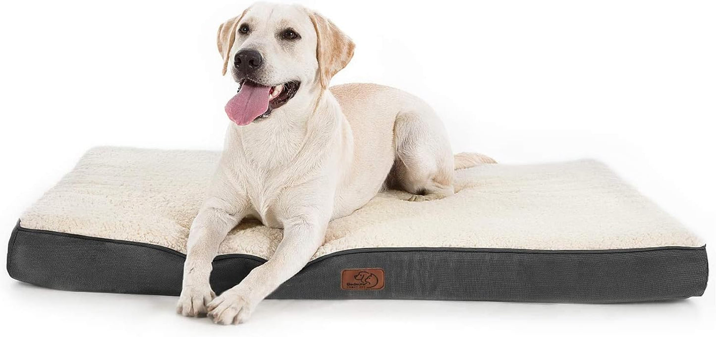 Dog Bed for Large Dogs - Orthopedic Waterproof Puppy Beds with Removable Washable Cover