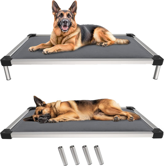 Padded Dog Bed for Crate, Chew-Proof Elevated Cot for Indoor/Outdoor/Camping Use