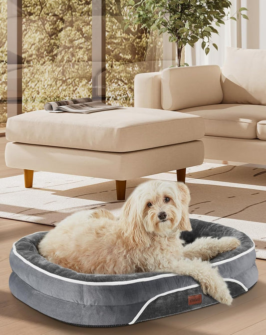 Dog Couch Design with Egg Foam Support, Removable, Machine Washable